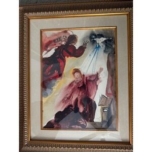 salvador dali biblia sacra  framed